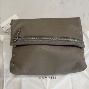 Hammitt VIP Pewter Leather Crossbody NWT
